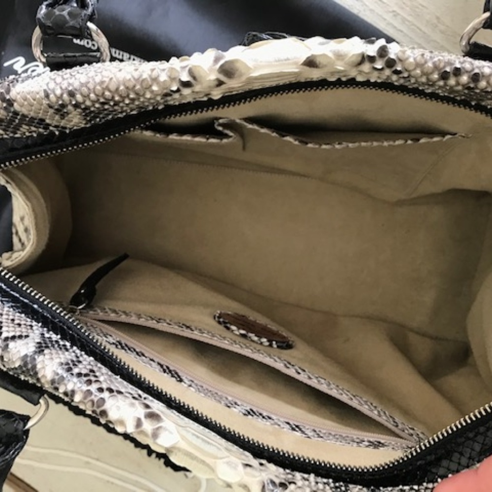 Authentic Eileen Kramer Genuine Python Skin Purse - image 3